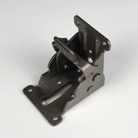 (noir - 6,35 cm) Mécanisme de pliage pour table, charnière, support pliable pour rallonge de table et de chaise, supports pour pieds de table, charnière pliable (1/5)