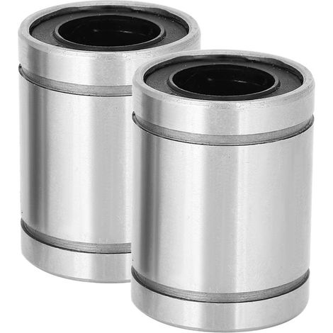 Lot De 2 Roulements à Billes Linéaires LM16UU 16 Mm Alésage 28 Mm OD 37 Mm De Long Douille Double Scellée Pour Imprimante 3D CNC (1/5)