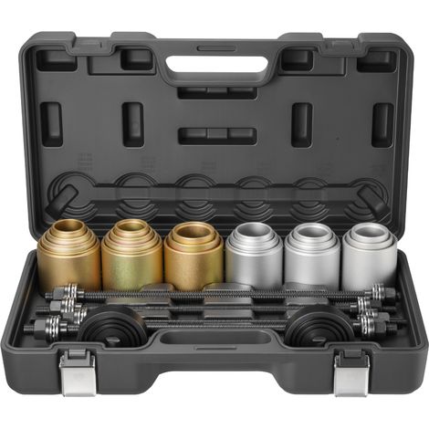VEVOR Kit Extracteur de Roulements et Silentbloc 26PCs, Coffret Outils de Montage et de Demontage de Silentblocs, Bagues et Joints, en Acier, Compatible avec les Moteurs LCV et PL, Atelier Garage (1/5)