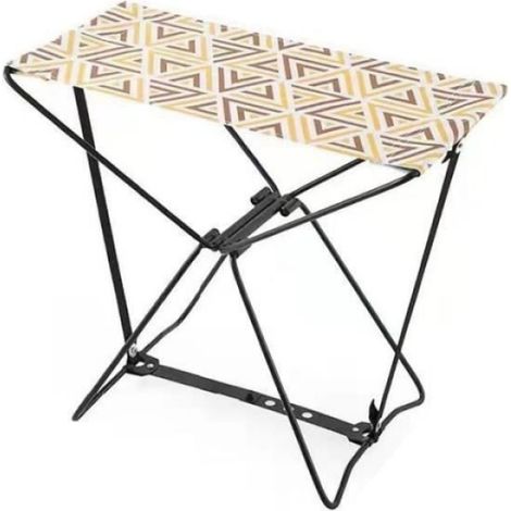 Tabouret Pliant - AMOUNE - Compact et Léger - Capacité de Charge 100 kg - Idéal pour Camping et Pique-nique (1/5)