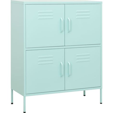 Armoire de rangement Vert menthe 80x35x101,5 cm Acier (1/5)