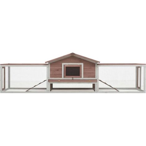 Clapier Moka 310x70x87 cm Pin massif et sapin vidaXL (1/5)