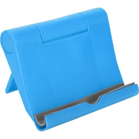 Support de Téléphone Pliable Universel, Porte-Téléphone en Plastique Rigide pour Smartphone et Tablette Bleu (1/5)