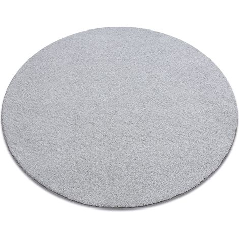 Teppich rund VELVET MICRO grau 90 eben, glatt, einfarbig grey rund 200 cm