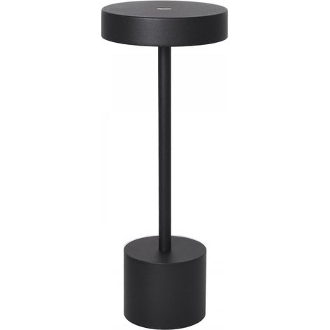 Da tavolo candy con caricatore e cavo usb ip54 1x2w led 230lm h.30xd.11,8cm nero (1/5)