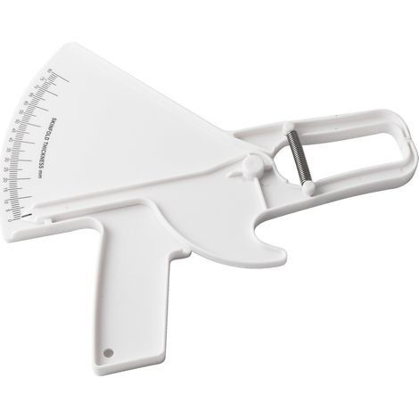 Pince à plis cutanés - Outil de mesure précise de graisse corporelle pour fitness (Blanc) (1/5)