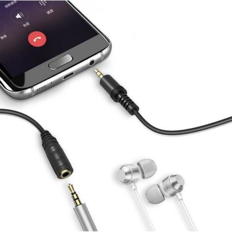 10 Mètres Câble d'extension Audio Jack 3.5mm Rallonge Prise Jack Mâle à Femelle (1/4)