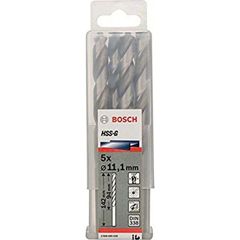 Bosch - Set di punte per metallo, 11,1x142 mm, 5 pz 2608585530 (1/4)