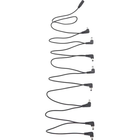 Câble en guirlande 1 à 8 voies pour pédale d'effets guitare, alimentation, câble répartiteur pour pédalier d'effets guitare (1/5)
