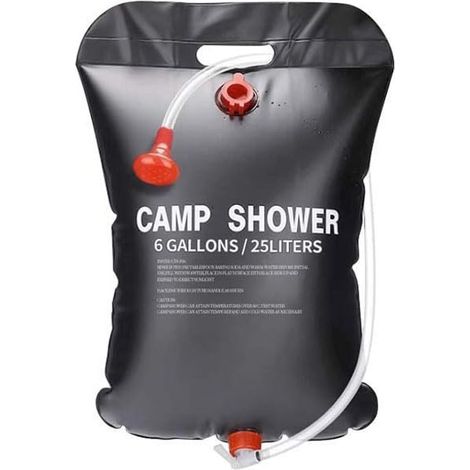 Solar-Camping-Dusche, mobiles Camping-Duschset, Gartendusche für Kinder, Warmwasser, tragbare Solar-Wassertasche für den Garten, Reisedusche mit Duschkopf, Tasche