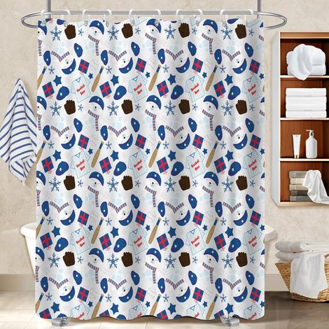 Voile de douche polyester 180x180 artistique bâche polyester douche pour salle de bain (1/5)