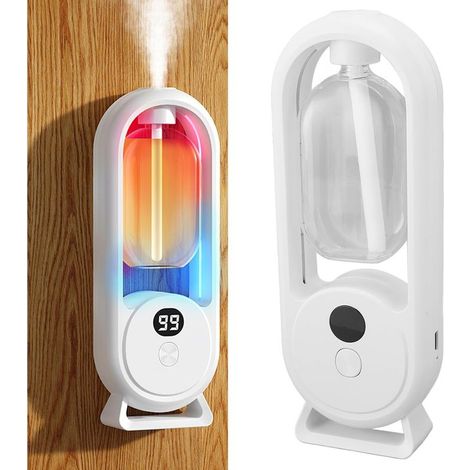 Distributeur Automatique de Spray de Désodorisant,Désodorisant de Toilette à 5 Vitesses Désodorisant Automatique Intelligent sans Fil pour Salle de Bain à Domicile (1/5)