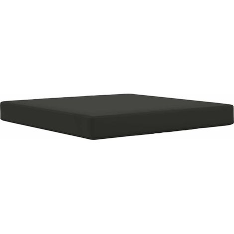 Cojín para sofá de exterior Negro 80 x 80 x 8 cm Poliéster vidaXL