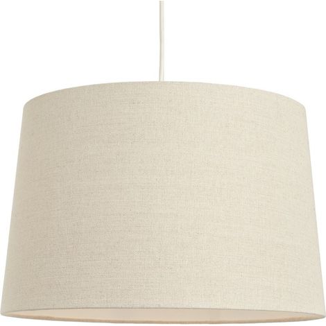 Litecraft Muriel 16 Inch Empire Beige Easy Fit Fabric Tapered Ceiling Lampshade (1/5)