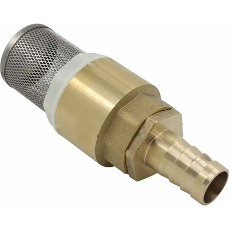 Clapet anti retour avec crepine 1/2 3/4 1 pouce avec douille 12 16 19mm - clapet de pied clapet crepine anti retour (Filetage 3/4 pollice + Raccords de tube 16mm) (1/3)