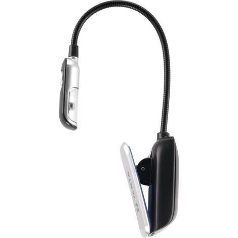 Book Light Varta 5mm LED incl. 2x batterie CR2032 lampada da lettura luce di lettura lampada da scrivania lampada con pinza luce da tavolo per Kindle, libri, leggii, tastiere - stelo flessibile