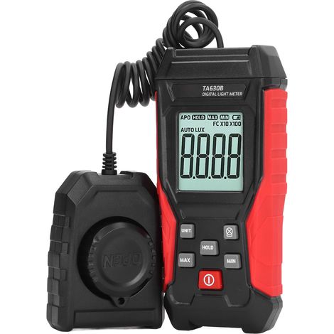 Digitales Luxmeter 200000LX, hochpräzises Lichtmessgerät mit automatischer Abschaltung, Beleuchtungsstärkemesser (1/5)