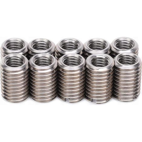 M8 till M12 gängadapter, 10 delar, reduceringsmutter, reparationsbussning