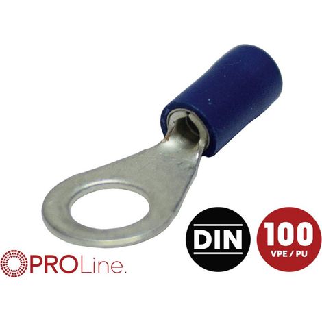 ACV 346550-2-0-p Capocorda ad anello Ø foro=6.5 mm Completamente isolato Blu 100 pz. Pezzo