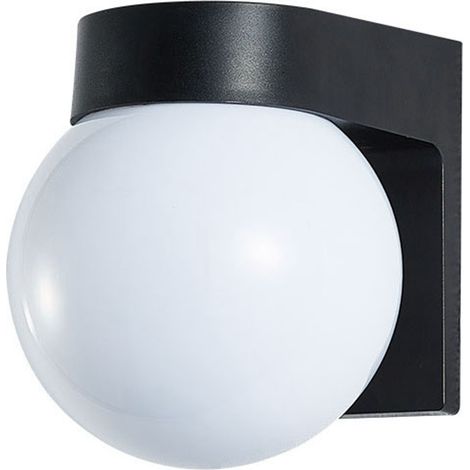Abat-jour rond en acrylique avec base en plastique PC, applique murale extérieure étanche, blanc laiteux (1/5)