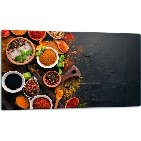 Schneidebrett aus Glas, 52 x 30 cm, Gewürze (1/5)