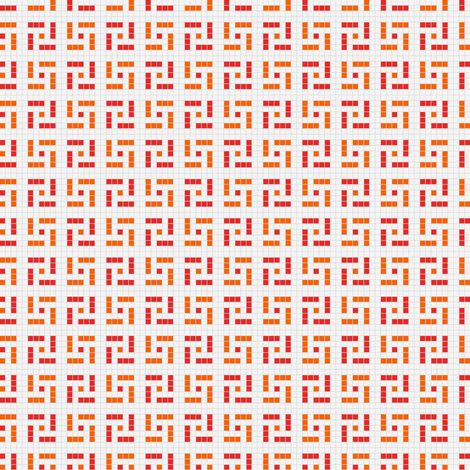 Mosaïque 2.5x2.5cm motif géométrique Palm Springs Palm (4 couleurs) Brillant - Boîte de 2 m2