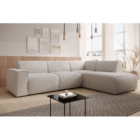 AX LIVING Couch Sofa L Form Didim L Bronze – 292 cm stilvoll & bequem R