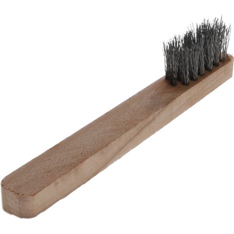 Osborn Drahtbürste für Zündkerze 40x18mm - Zündkerzenbürste mit Stiel aus Holz, Stahldraht (1/4)