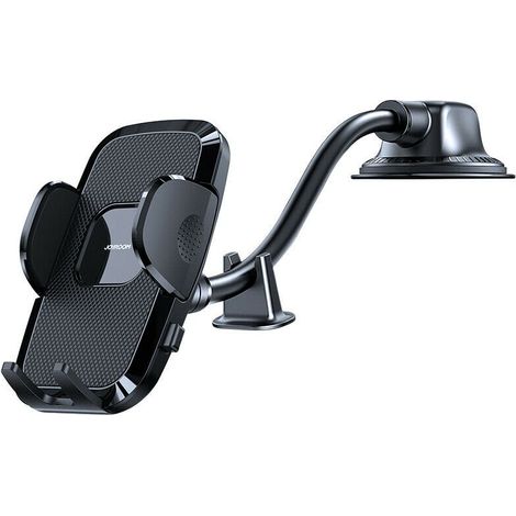 Support de téléphone de voiture avec bras flexible pour tableau de bord ou pare-brise, noir (1/3)