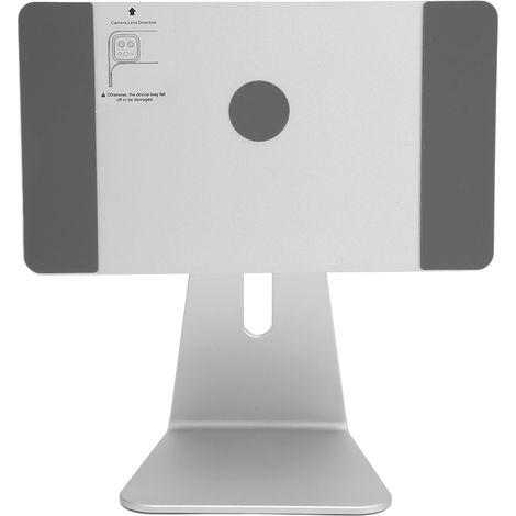 Silberner Aluminium-iPad-Tablet-Ständer, magnetische, rutschfeste Silikonhalterung für Geräte von 10,9 bis 12,9 Zoll (1/5)