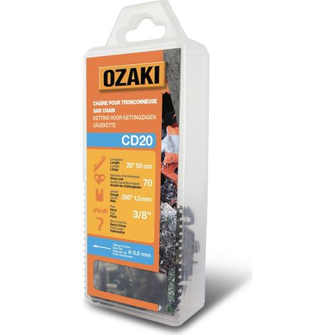 Chaîne De Tronçonneuse Ozaki Sous Coque Semi Carrée: 3/8'' 050 (1,3mm) 70 Entraîneurs ( E70 )