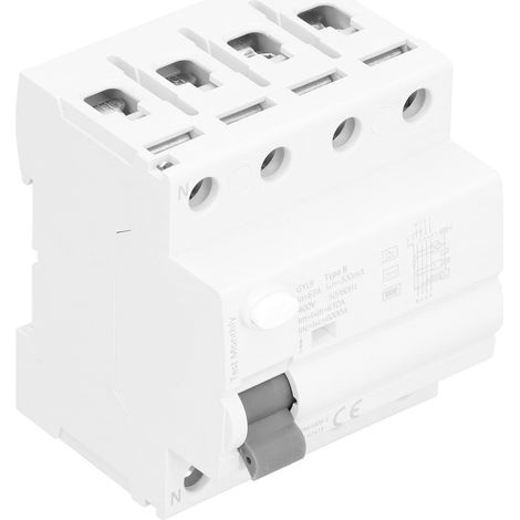 Disjoncteur différentiel 4P 63A 300mA 400V GYL9‑B (1/5)