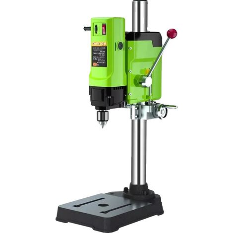 Machine à perceuse à colonne 6 vitesses, perceuse d'établi 1200W pour atelier à domicile, perçage du bois et du métal, BG5157 (1200W) (1/2)