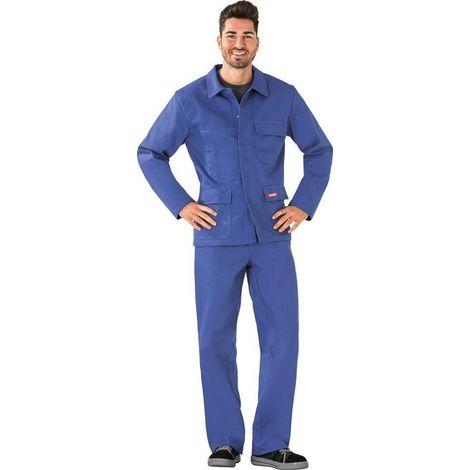 Veste de protection pour soudeur taille 46 bleu granuleux 100 % coton PLANAM (1/3)