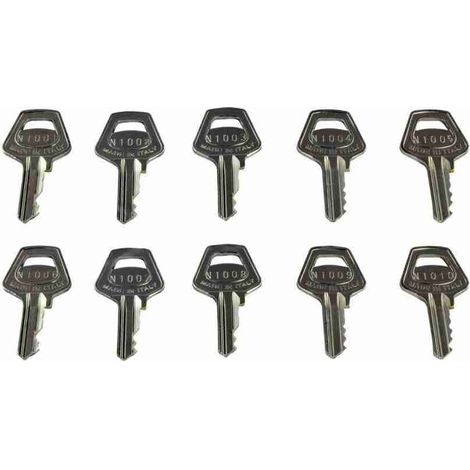 Nice PR10CHS - Set 10 chiavi numerate
