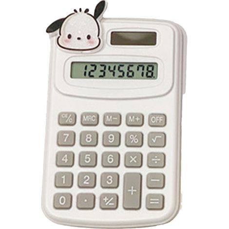 Calculatrice de poche multifonction dessin animé avec écran LED, portable pour bureau, école, maison Type 1 (1/5)