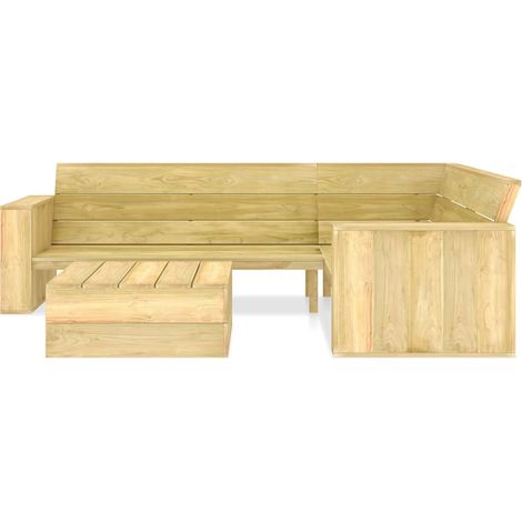 Maison Exclusive - Set Divani da Giardino 2 pz in Legno di Pino Impregnato (1/5)