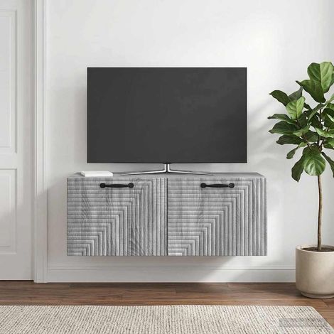 Wandmontierter TV-Schrank Graues Sonoma 78,5 x 31 x 30 cm (1/5)