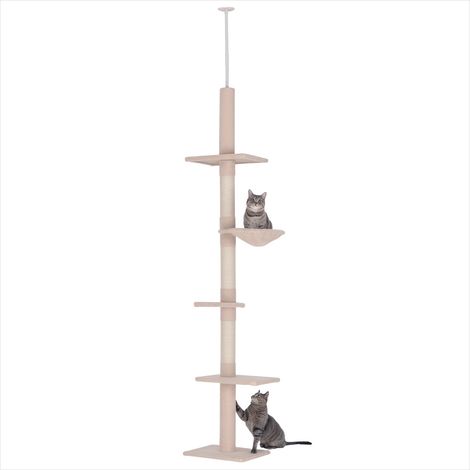 SunJet Arbre à chat, tour pour chat, Griffoir chat ajustable du sol au - Réf. 24RCBD5CYOZE (1/5)