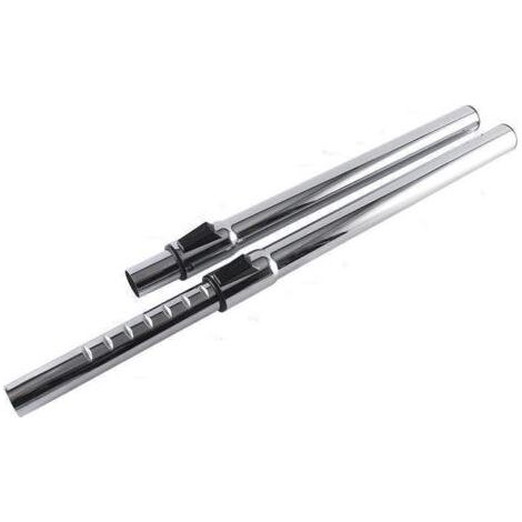 Hochleistungs-Verlängerungsrohrverbinder aus Edelstahl für Staubsauger und kompatibles Ersatzrohr für Staubsauger, 32 Gauge, einziehbar, 470 mm Gesamtlänge (1/3)