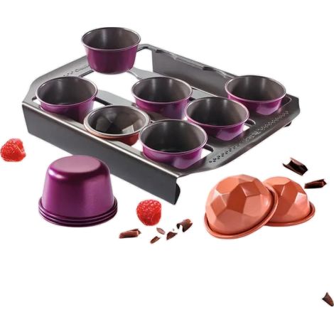 Tefal Creabake Set mit Backformen, 9 Muffinformen, 3 facettierte Kuchenformen, Antihaftbeschichtung