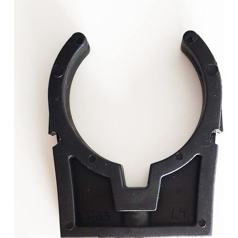 Collier PVC de fixation à clip pince ouverte PVC 63mm (1 Pièce)