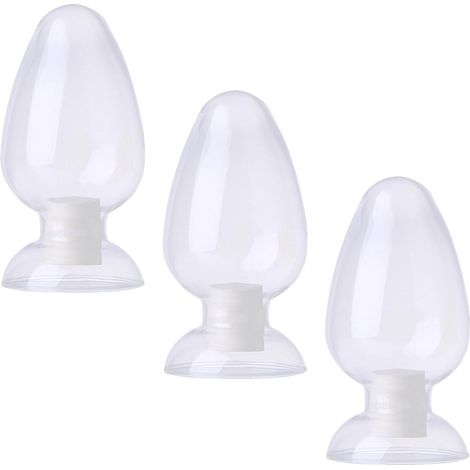 Flacons d'Échantillons Coniques en Verre 125 Ml Lot de 3 Bouchons, Conçus pour Laboratoire et Études Analytiques (1/5)