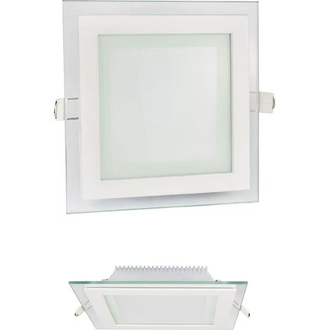 LED-Einbaustrahler ECO 6W 100 x 100 mm kaltweiß quadratisch mit Trafo von SO-TECH (1/4)