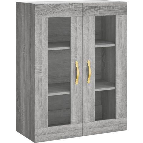 Armoire murale sonoma gris 69,5x34x90 cm
