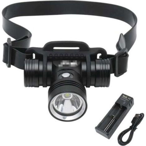 Rechargeable IPX8 Submersible Headlamp, Super Bright 1000 Lumen Waterproof Headlamp with 3 Lighting Modes, 60M Underwater Swimming Headlamp with Charger (1/5)