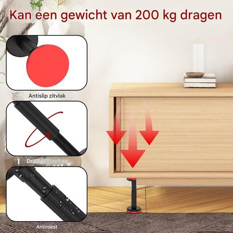 Poteaux télescopiques pour meubles | Tige de support de lit | Support de table, tige de stabilisation réglable pour meubles, pieds de support télescopiques pour lit, tige de support télescopique Poteaux télescopiques pour meubles | Tige de support de lit | Support de table, tige de stabilisation réglable pour meubles, pieds de support télescopiques pour lit, tige de support télescopique
