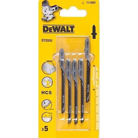 DEWALT STICHSÄGEBLATT 76x2mm T119B0 HOLZ /5Stk.