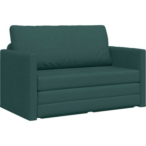 Divano letto Verde scuro 124 x 71 x 78 cm Tessuto vidaXL (1/5)