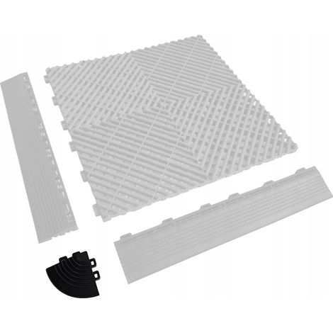 Coin pour système de revêtement de sol modulaire, garage, atelier, revêtement de sol puzzle (1/5)